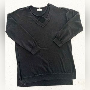 Cupio Long Sleeve Top Women’s Medium Dark Gray Thnic